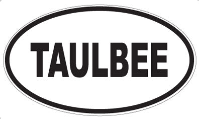 TAULBEE - Oval Sticker