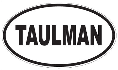 TAULMAN - Oval Sticker