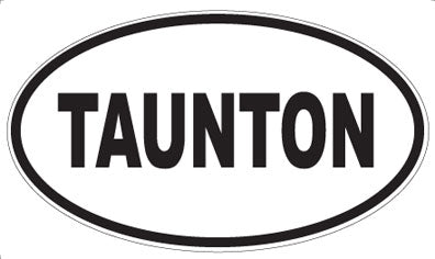TAUNTON - Oval Sticker