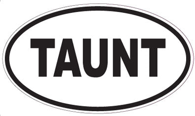 TAUNT - Oval Magnet