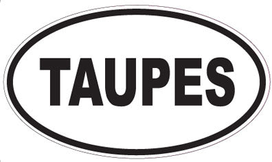 TAUPES - Oval Sticker