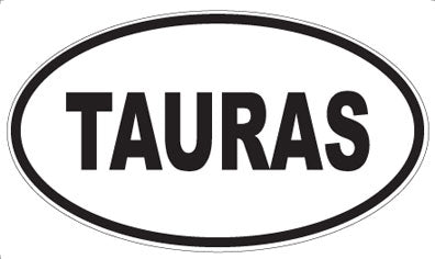 TAURAS - Oval Sticker