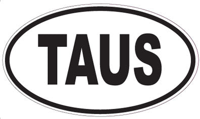 TAUS - Oval Sticker