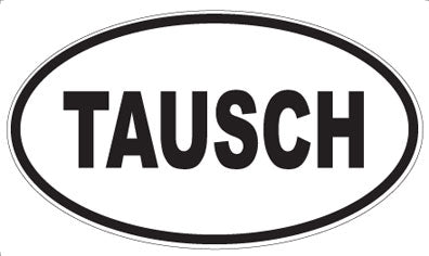 TAUSCH - Oval Sticker