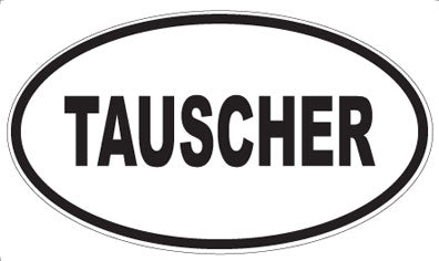 TAUSCHER - Oval Sticker