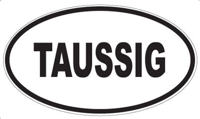 TAUSSIG - Oval Sticker
