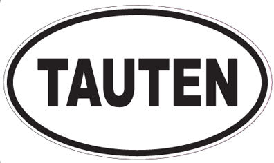TAUTEN - Oval Sticker
