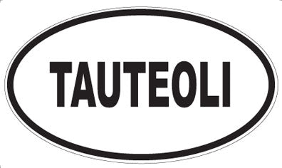 TAUTEOLI - Oval Sticker