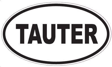 TAUTER - Oval Sticker