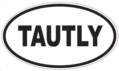 TAUTLY - Oval Sticker