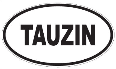 TAUZIN - Oval Sticker