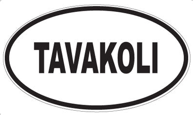 TAVAKOLI - Oval Sticker