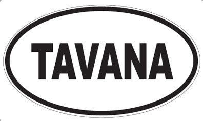 TAVANA - Oval Sticker