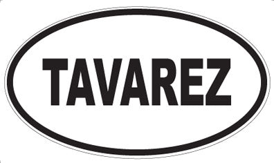 TAVAREZ - Oval Sticker