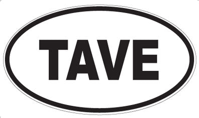 TAVE - Oval Sticker