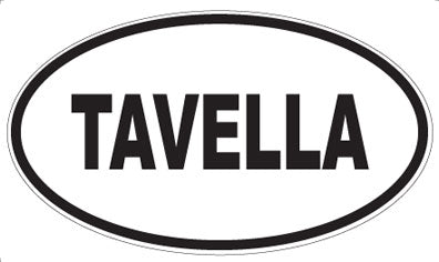 TAVELLA - Oval Sticker