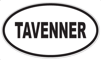 TAVENNER - Oval Sticker