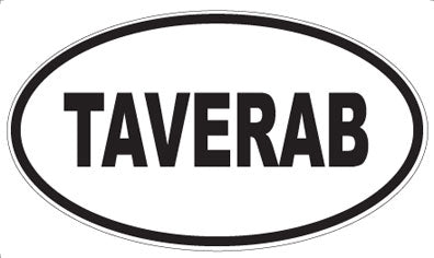 TAVERAB - Oval Sticker