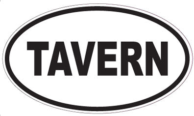 TAVERN - Oval Sticker