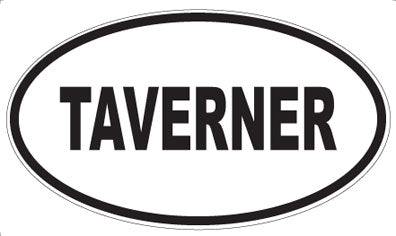 TAVERNER - Oval Sticker