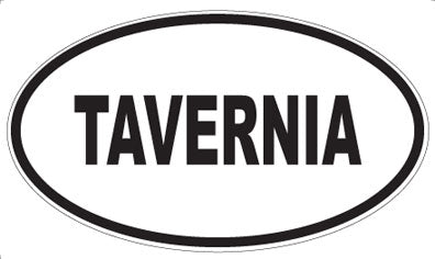 TAVERNIA - Oval Sticker
