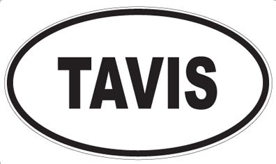 TAVIS - Oval Sticker