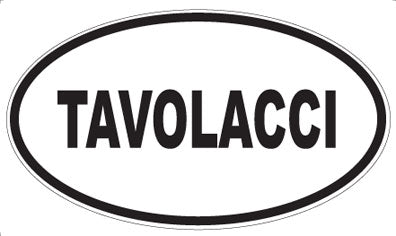 TAVOLACCI - Oval Sticker
