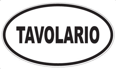 TAVOLARIO - Oval Sticker