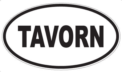 TAVORN - Oval Sticker