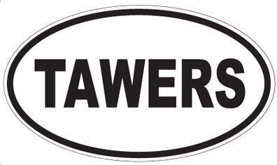 TAWERS - Oval Sticker