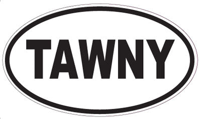 TAWNY - Oval Sticker
