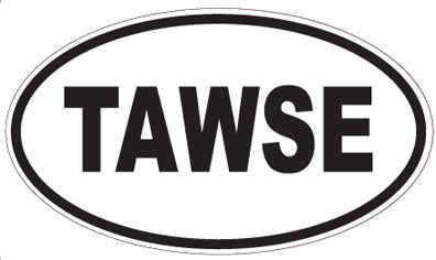 TAWSE - Oval Sticker