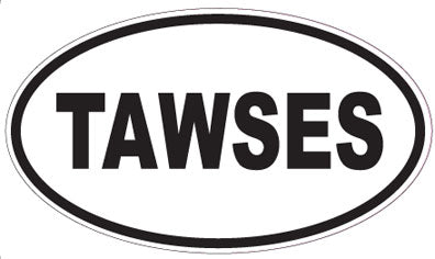 TAWSES - Oval Sticker