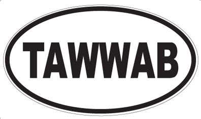 TAWWAB - Oval Sticker