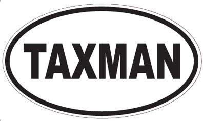 TAXMAN - Oval Sticker