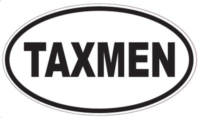 TAXMEN - Oval Sticker