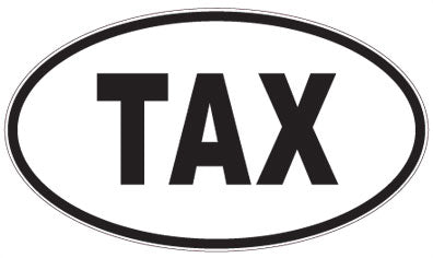 TAX - 3 Letter Initials Oval Magnet