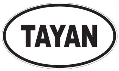 TAYAN - Oval Sticker