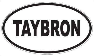 TAYBRON - Oval Sticker