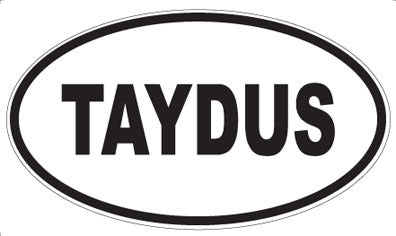 TAYDUS - Oval Sticker