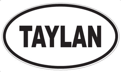 TAYLAN - Oval Sticker