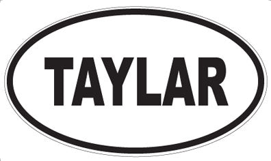 TAYLAR - Oval Sticker