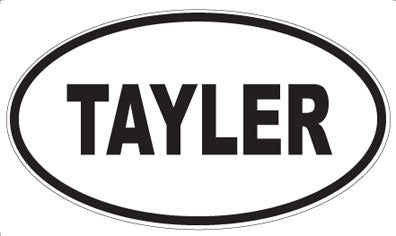 TAYLER - Oval Sticker