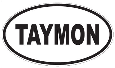TAYMON - Oval Sticker