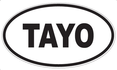TAYO - Oval Sticker