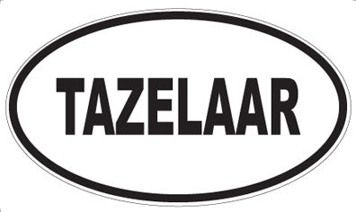 TAZELAAR - Oval Sticker