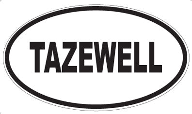 TAZEWELL - Oval Sticker