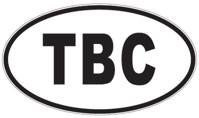 TBC - 3 Letter Initials Oval Magnet