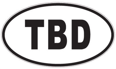 TBD - 3 Letter Initials Oval Magnet