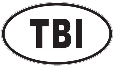 TBI - 3 Letter Initials Oval Magnet